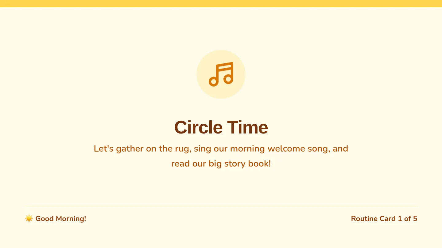 Visual Routine Slides