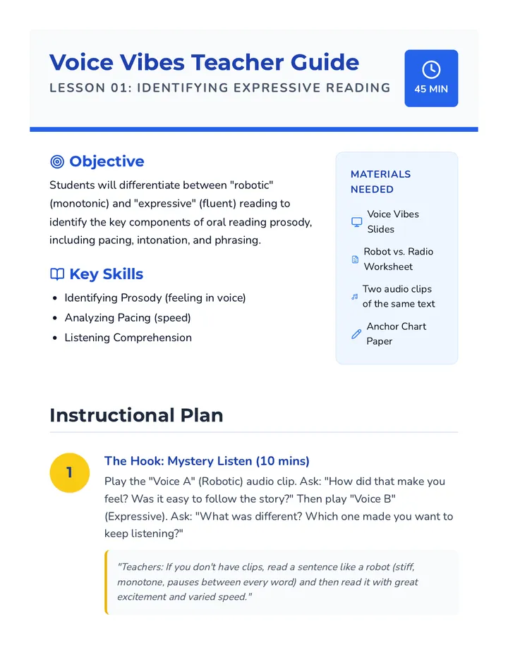 Voice Vibes Teacher Guide