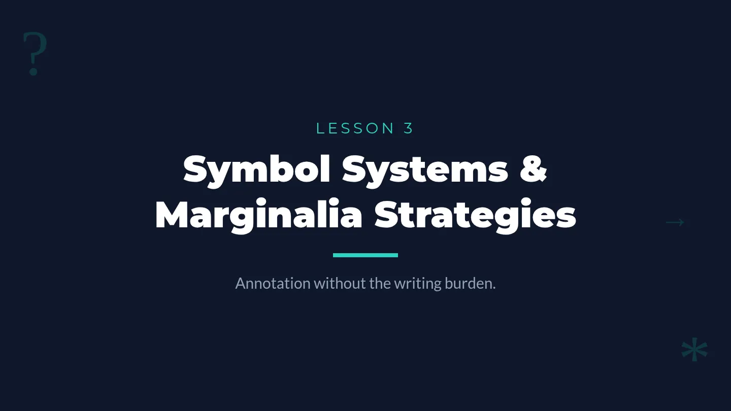 Marginalia Mastery Slides