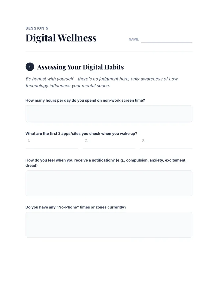 Digital Detox Challenge