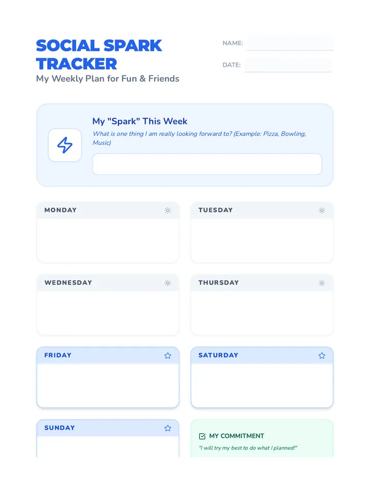 Social Spark Tracker Organizer