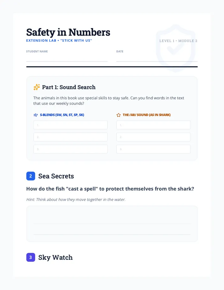Safety in Numbers Worksheet