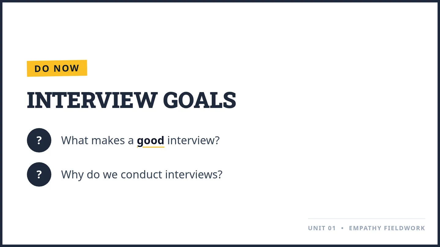 Interview Skills Slides