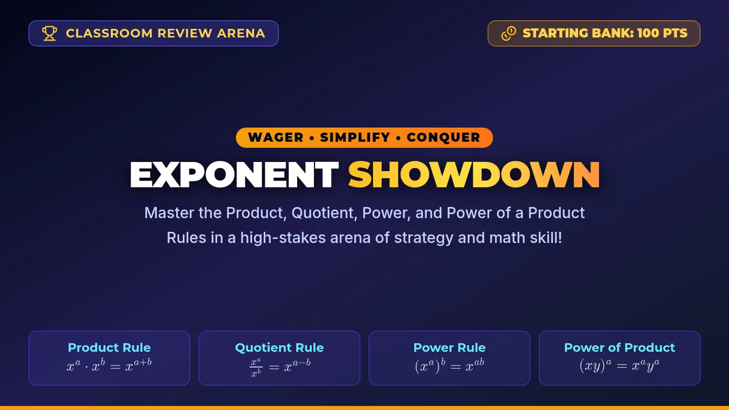Exponent Showdown Slides