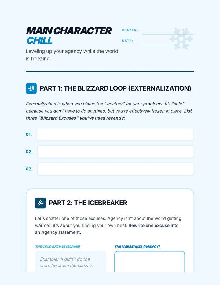 Main Character Worksheet
