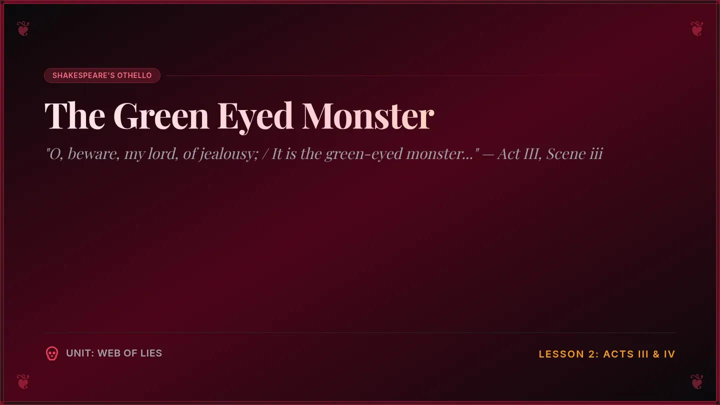 Green Eyed Monster Slides