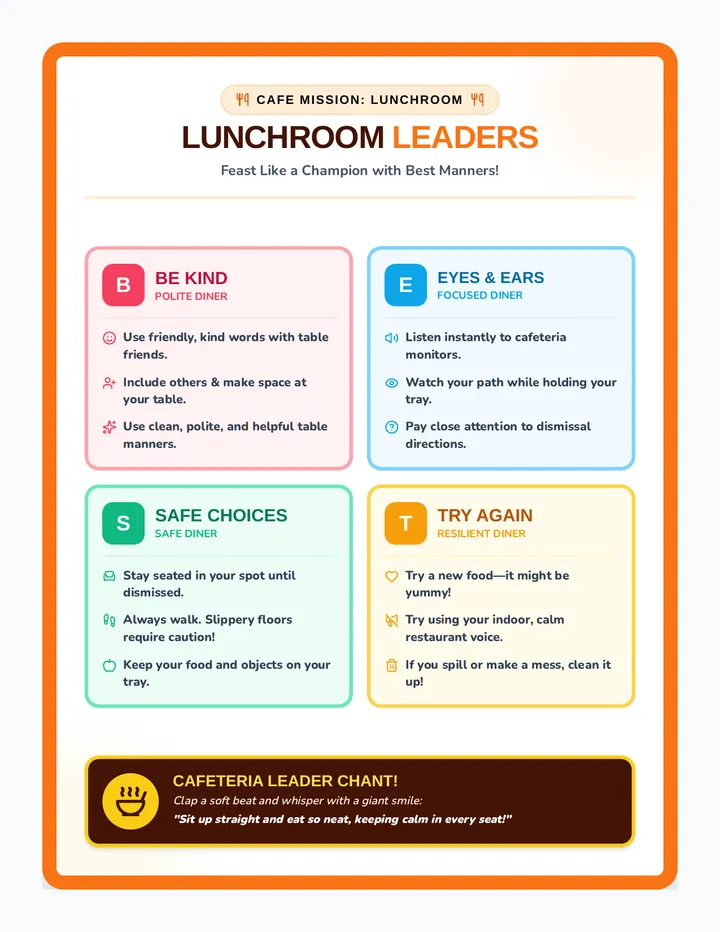 BEST Lunchroom Leaders Poster