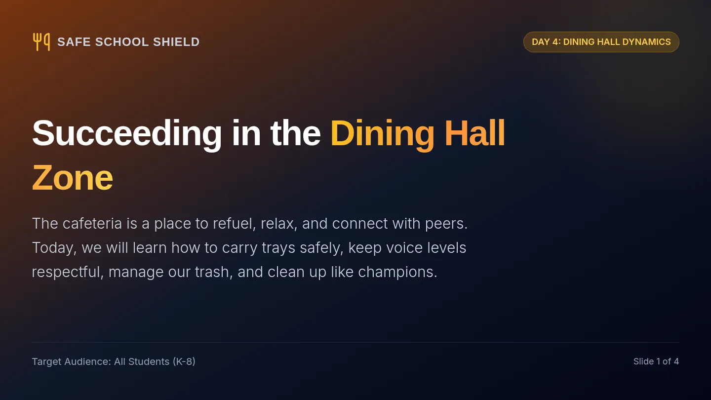 Dining Safety Slides