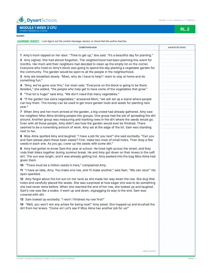 Module 1 Week 2 CFU Assessment