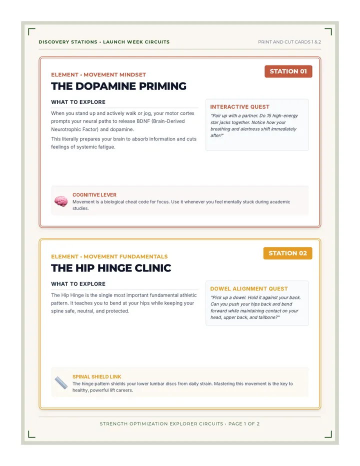 Strength Optimization Discovery Cards