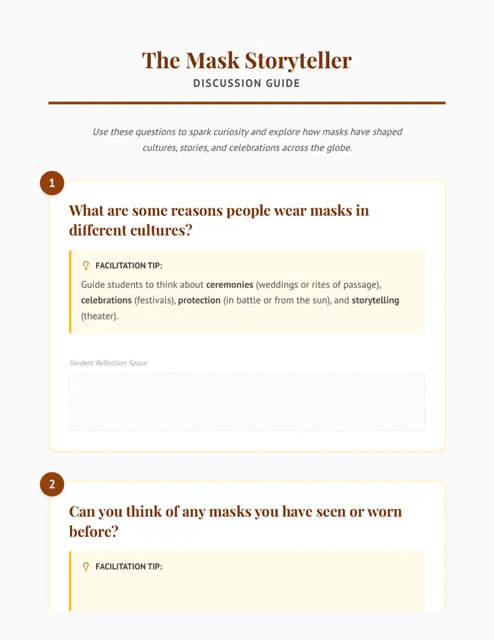Mask Storyteller Discussion Guide
