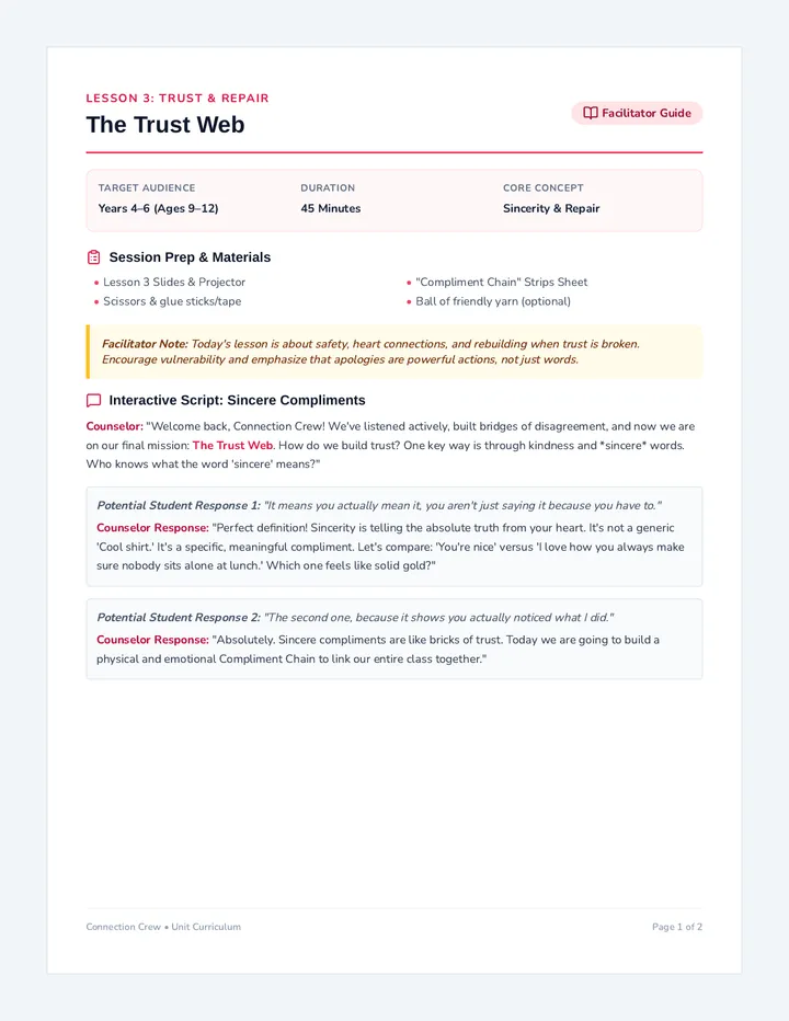 Trust Web Guide