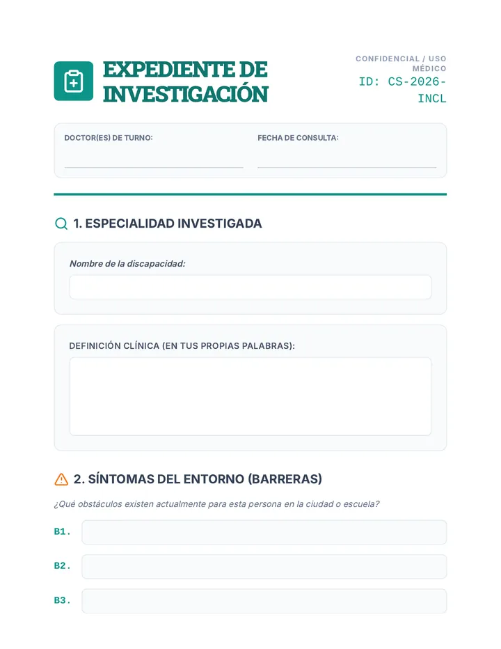 Expediente de Investigación Worksheet
