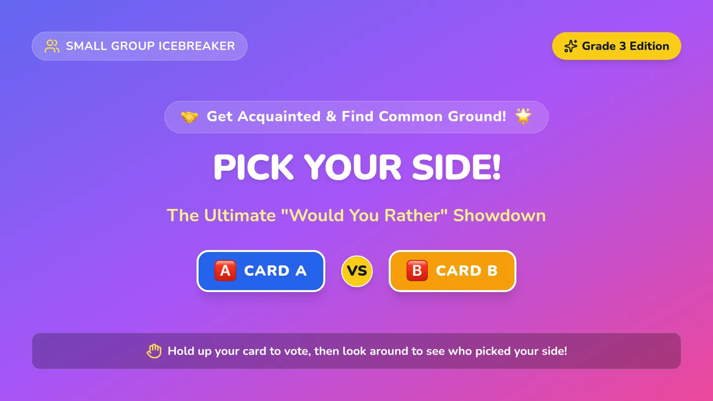 Pick Your Side Slides