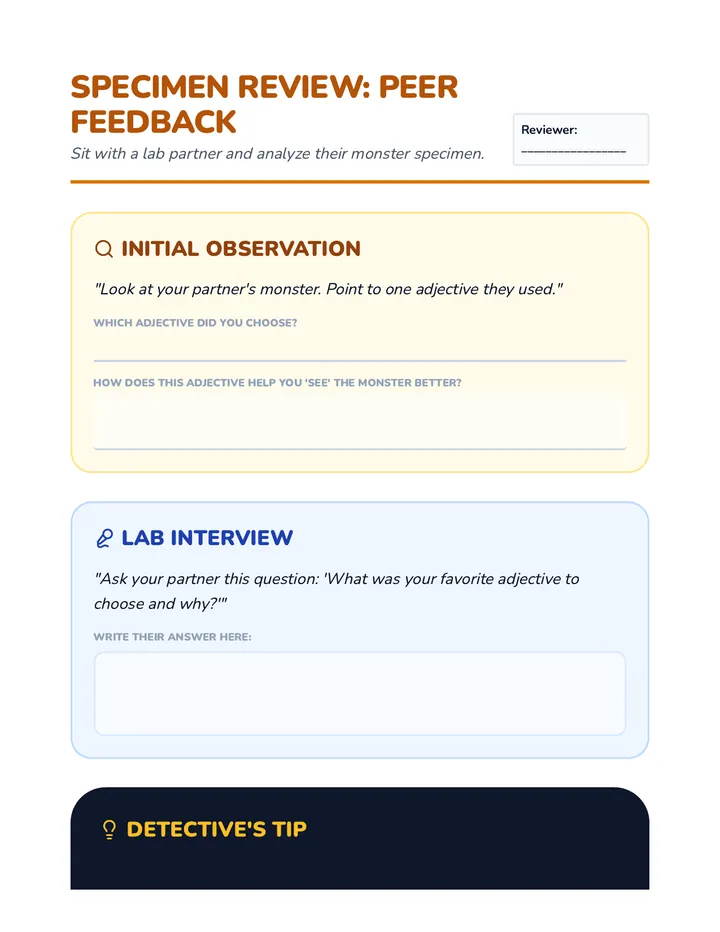 Specimen Peer Review Guide
