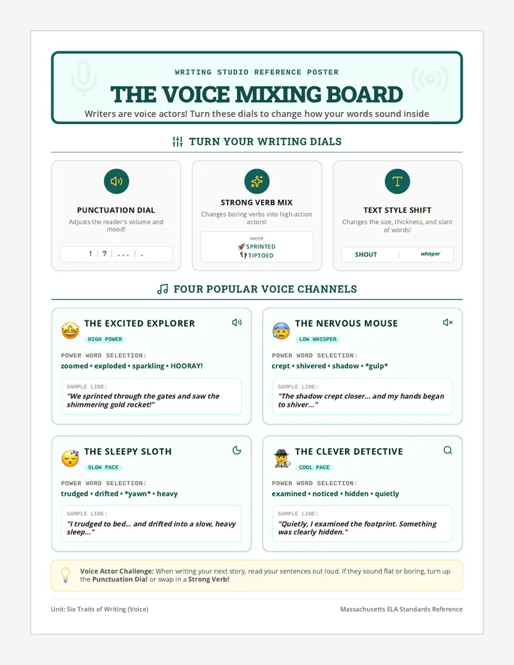 Voice Actors Anchor Chart