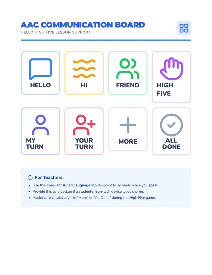 AAC Communication Board Tool