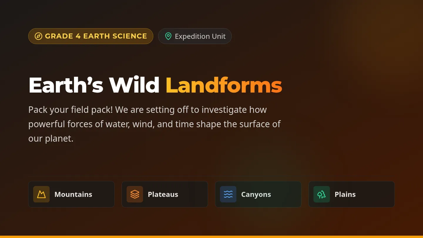 Landform Explorers Slides
