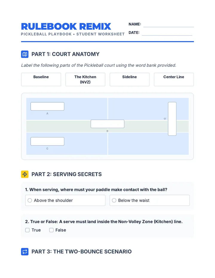 Rulebook Remix Worksheet