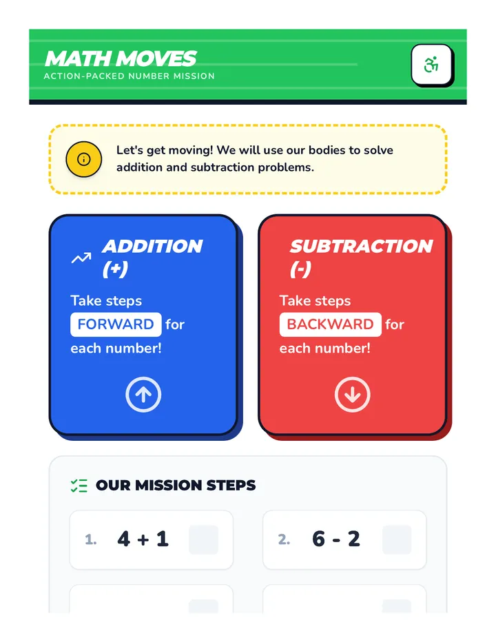 Math Moves Activity
