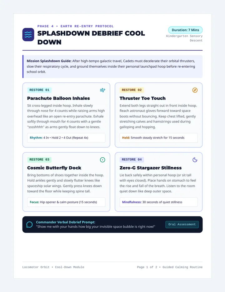 Splashdown Debrief Cool Down