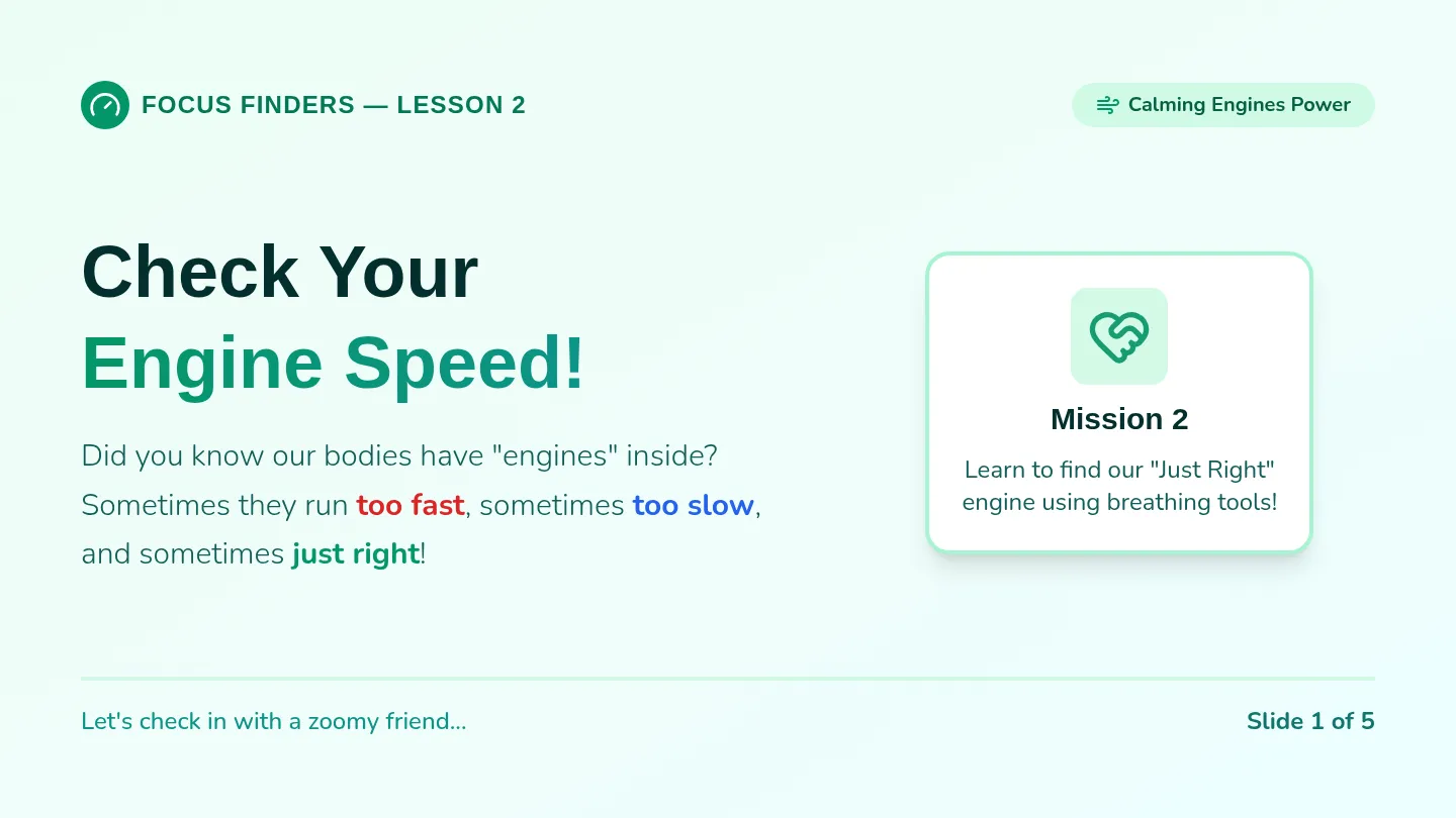 Calming Engines Slides