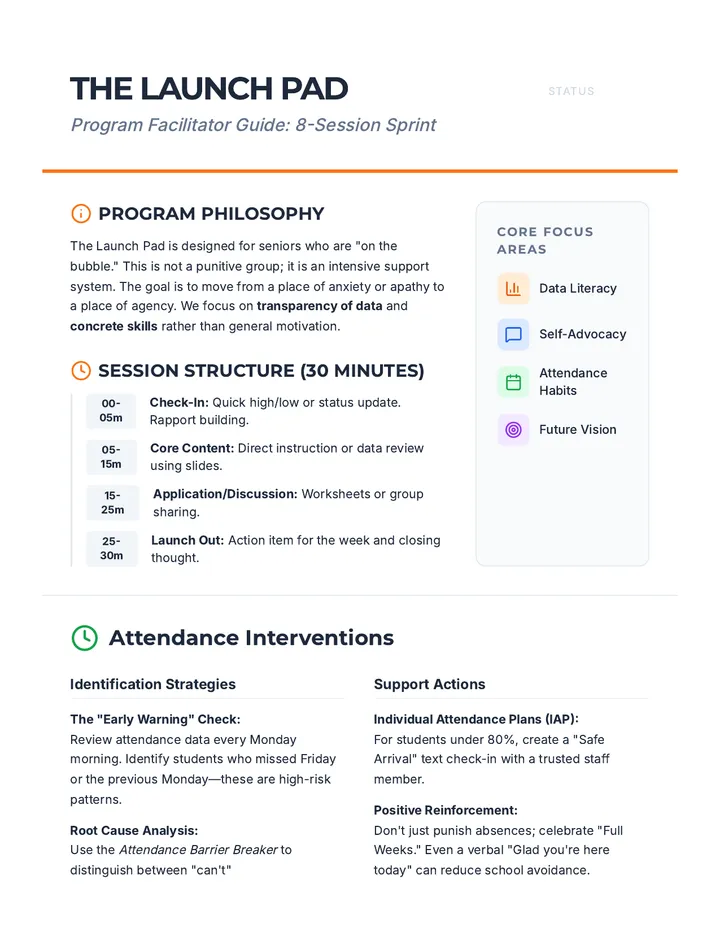 Launch Pad Facilitator Guide