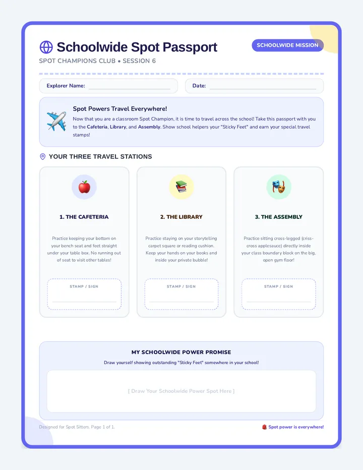 Schoolwide Spots Passport