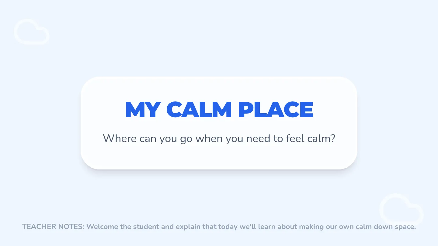 Calm Down Corner Ideas Slideshow
