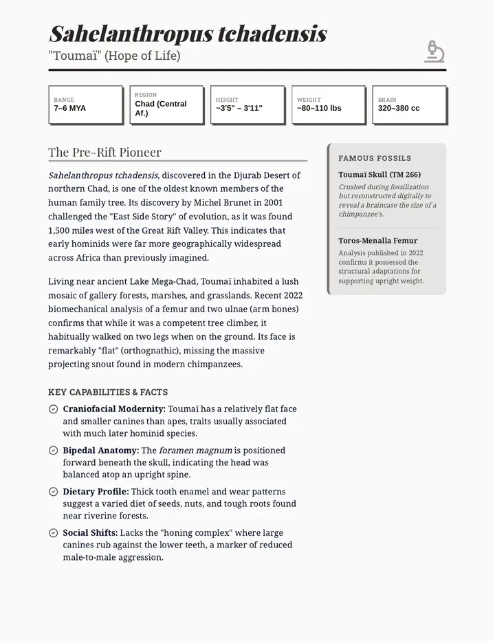 Hominid Species Profiles Document v4