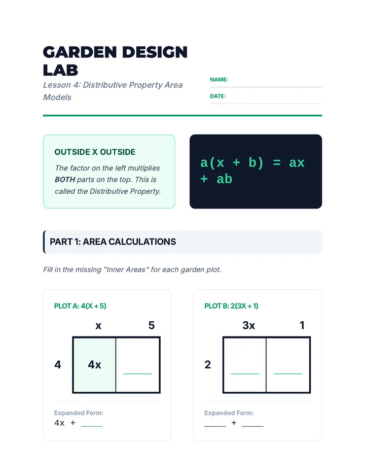 Garden Design Lab Worksheet