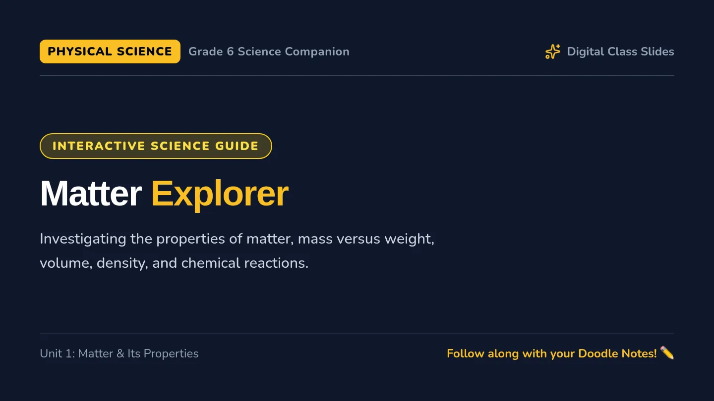 Matter Explorer Digital Slides