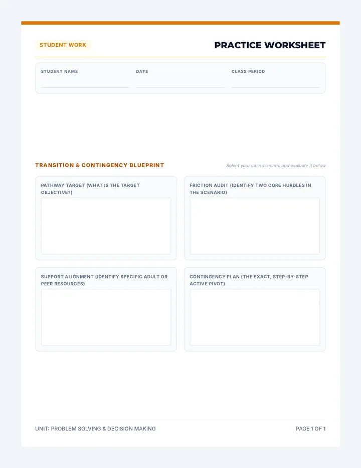 Grade 12 Practice Worksheet