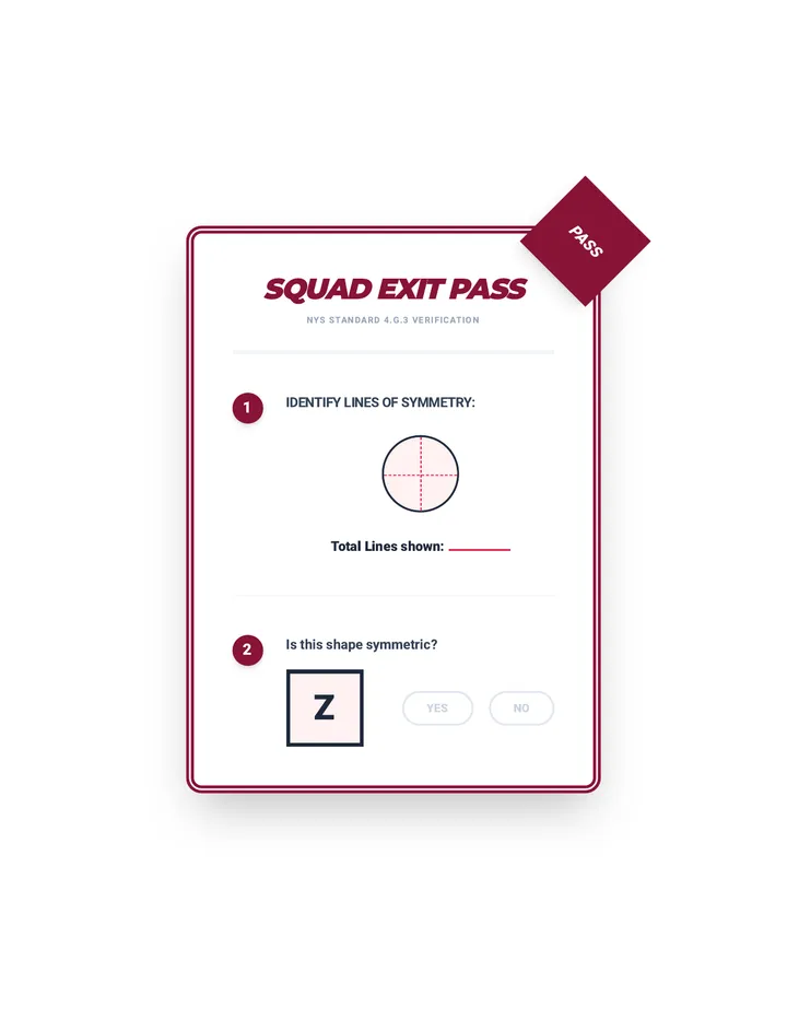 Symmetry Squad Exit Ticket