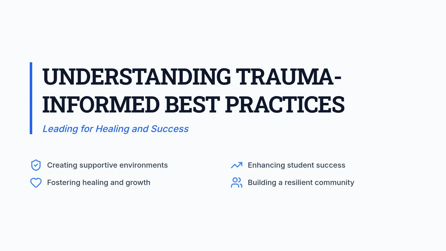 Trauma Informed Best Practices Slide Deck