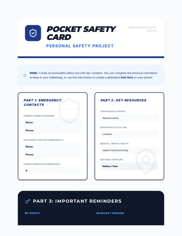Pocket Safety Project Takeaway