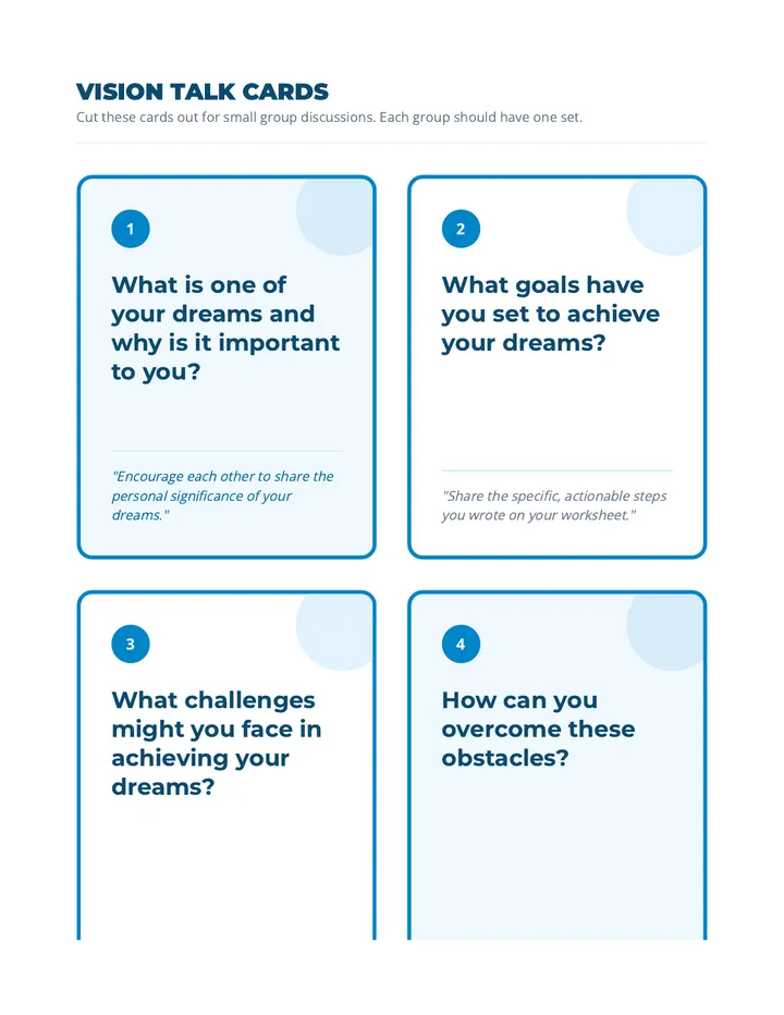 Vision Talk Cards