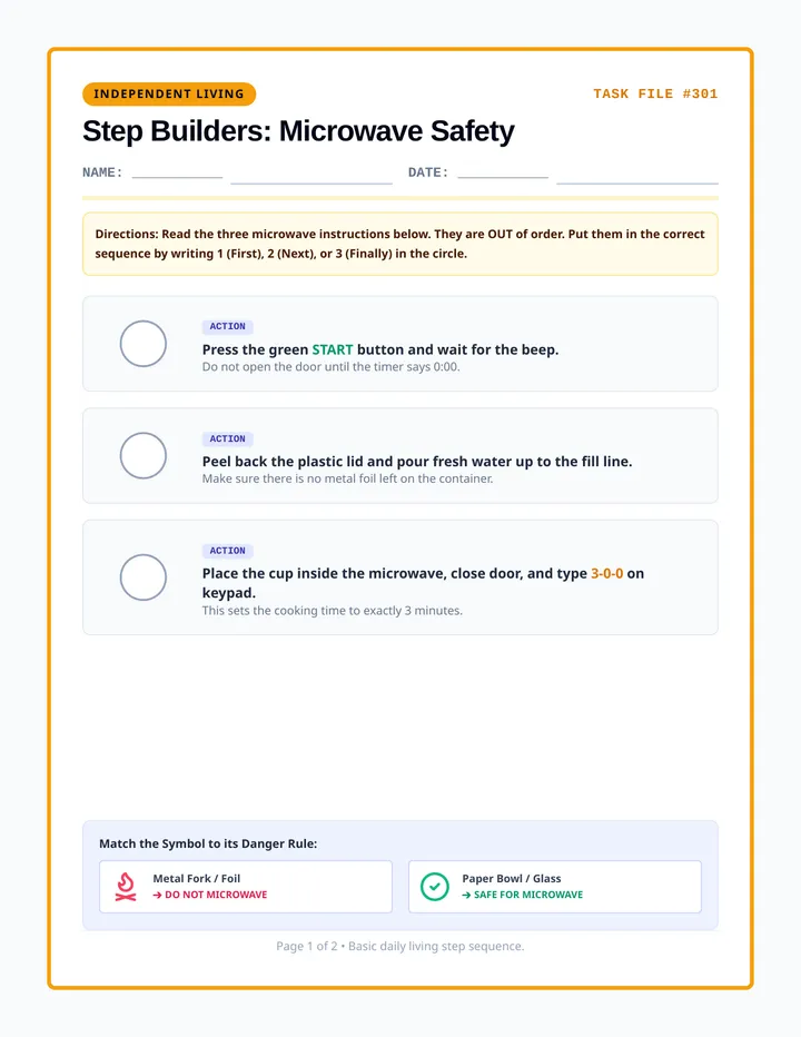 Step Builders Worksheet