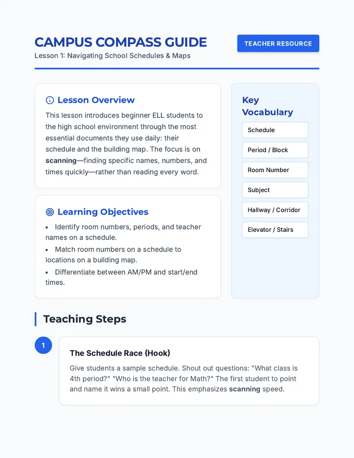 Campus Compass Teacher Guide