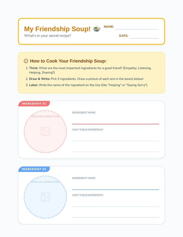 Friendship Soup Activity