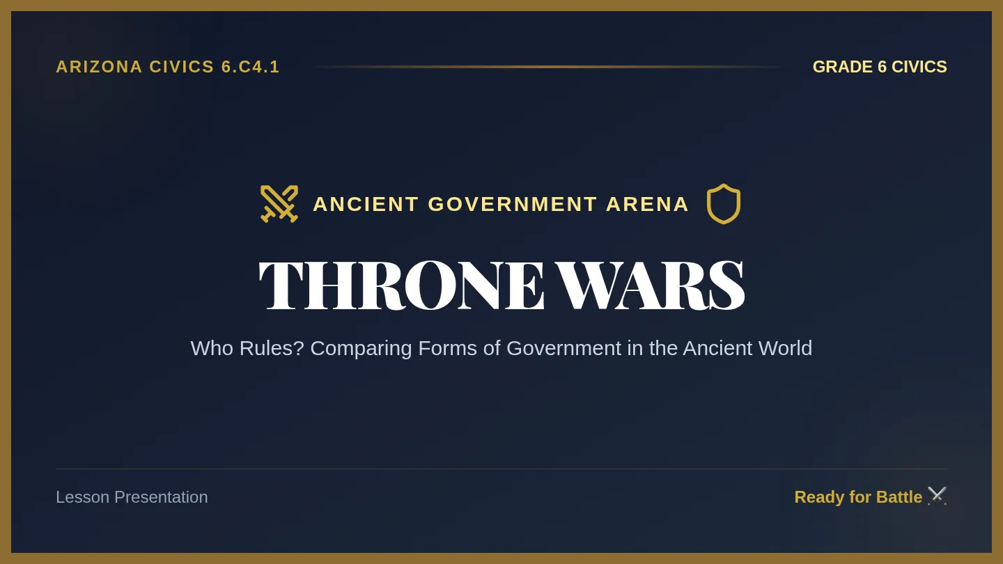 Throne Wars Slides