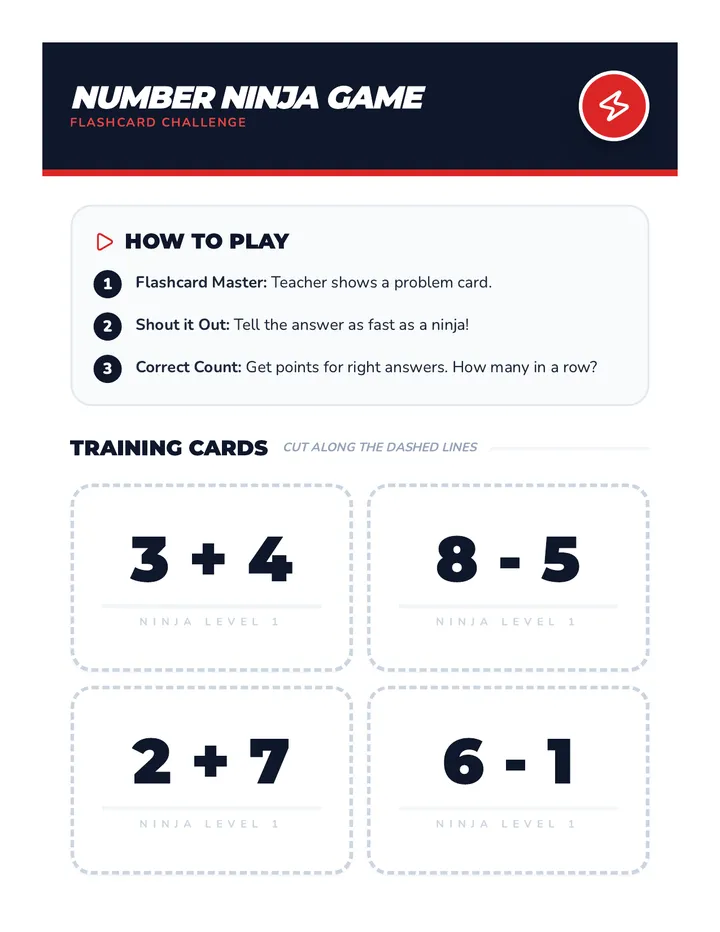 Number Ninja Game