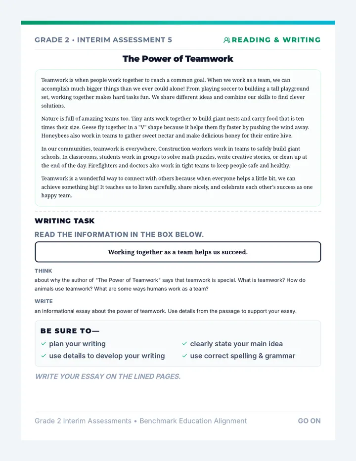 Teamwork Worksheet