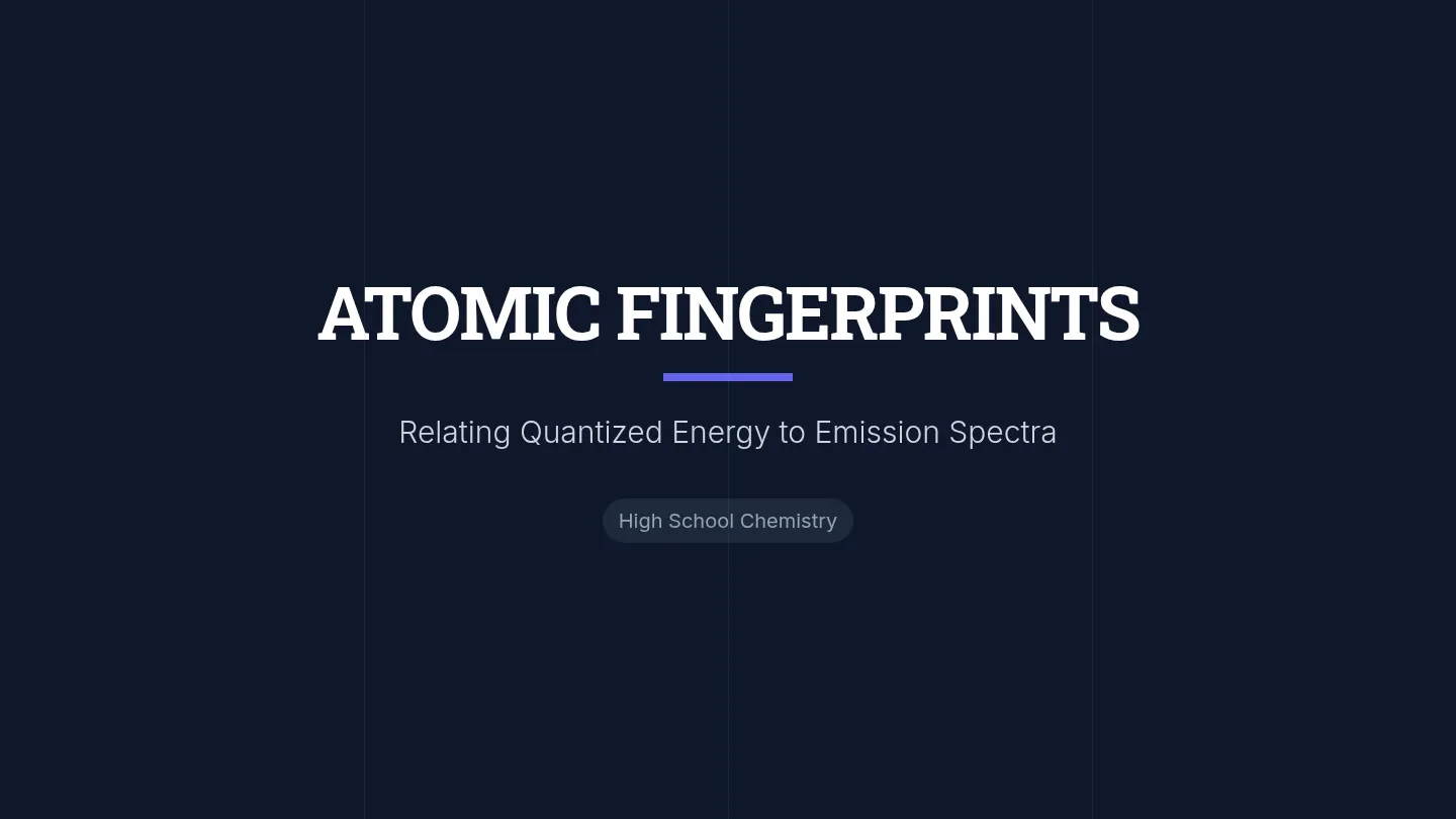 Atomic Fingerprints Slides
