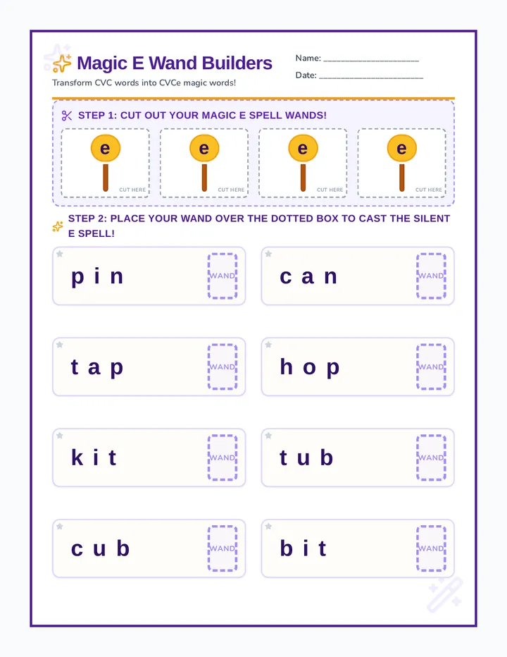 Wand Builders Activity