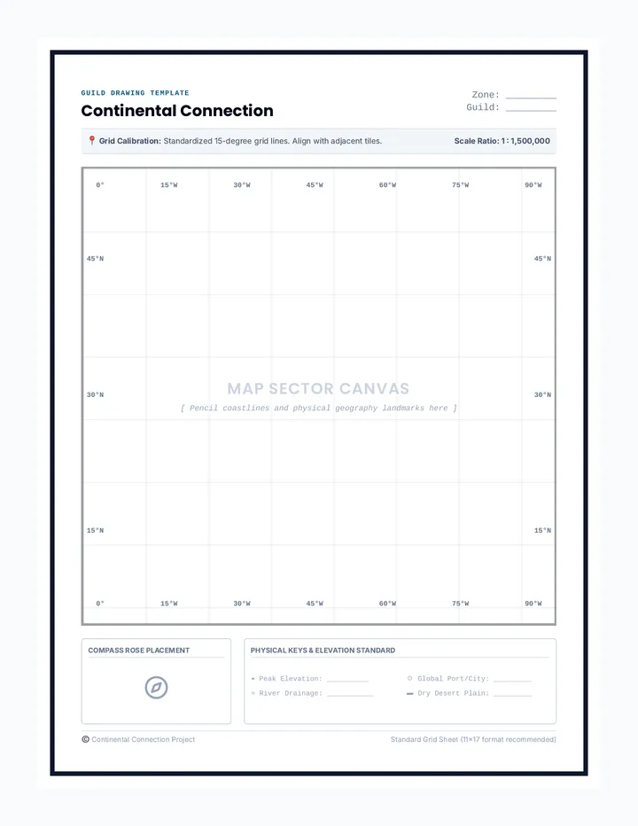 Continental Connection Grid Templates