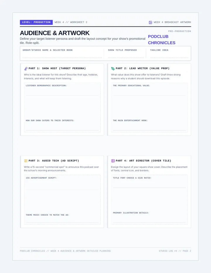 Podcast Audience Worksheet