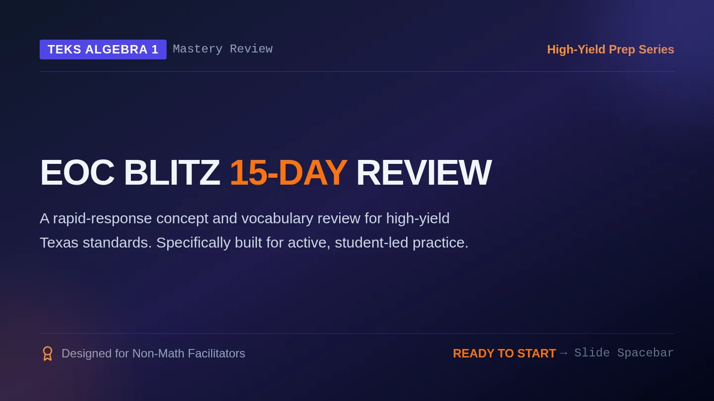 EOC Blitz Slides