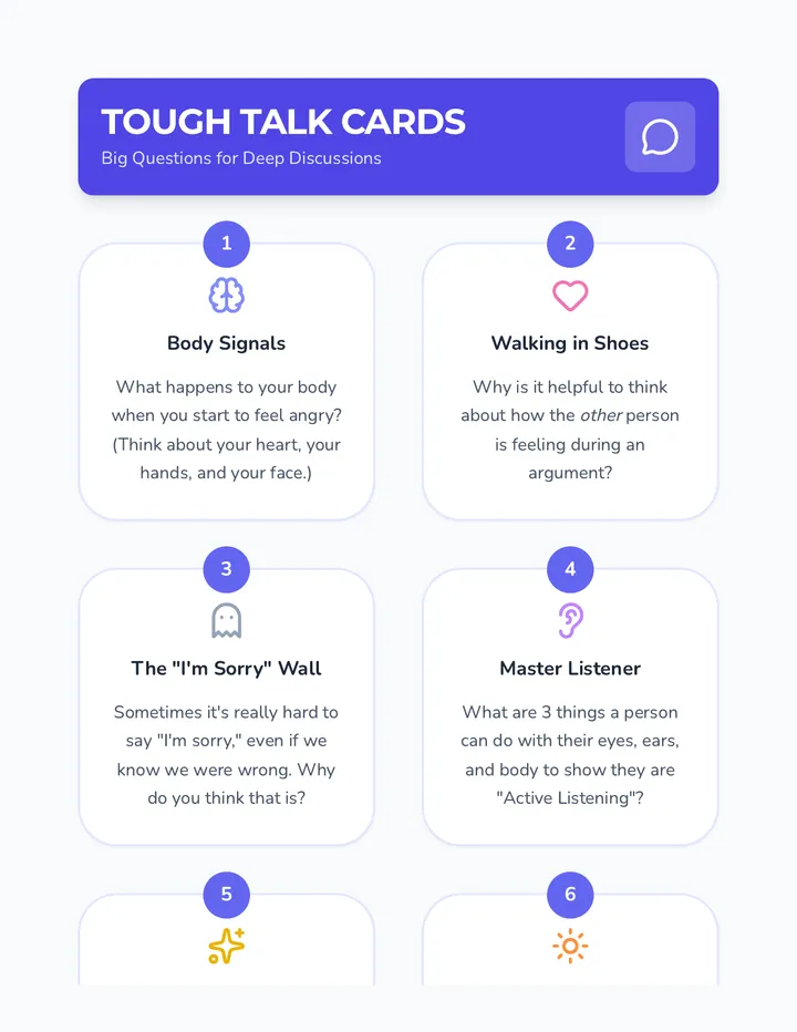 Tough Talk Cards