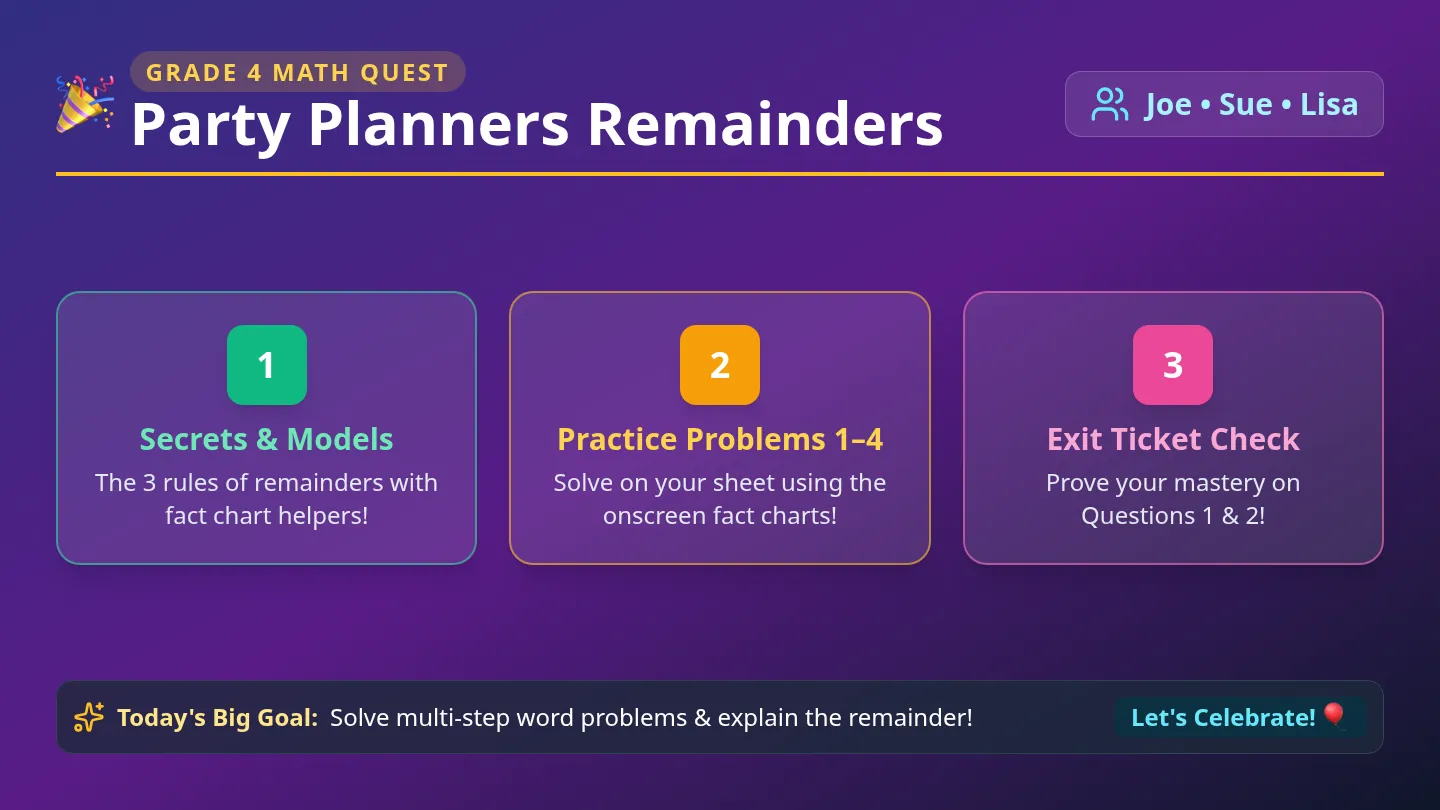 Party Planners Slides
